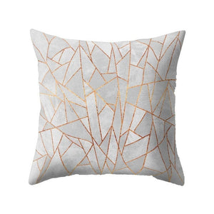 Pink Nordic Style Geometric Pillow Cover