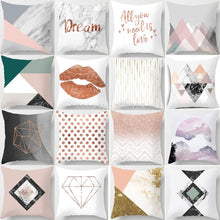 Load image into Gallery viewer, Geometric Lips Pillow Cover