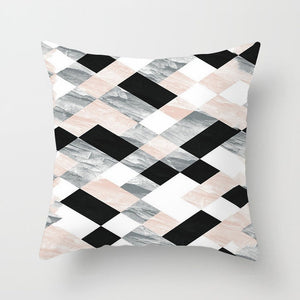 Geometric Lips Pillow Cover