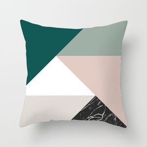 Geometric Lips Pillow Cover