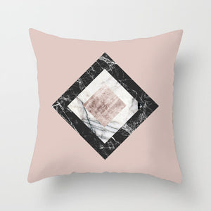 Geometric Lips Pillow Cover