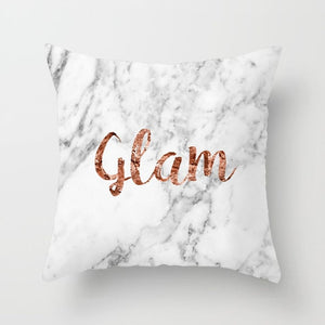 Geometric Lips Pillow Cover