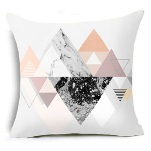Geometric Lips Pillow Cover
