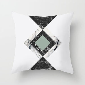 Geometric Lips Pillow Cover