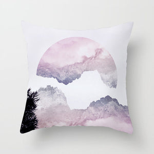 Geometric Lips Pillow Cover