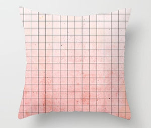 Geometric Lips Pillow Cover