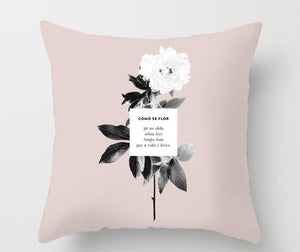 Geometric Lips Pillow Cover