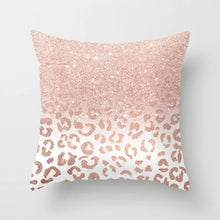 Load image into Gallery viewer, Rose Gold Geometric Pillow Cover