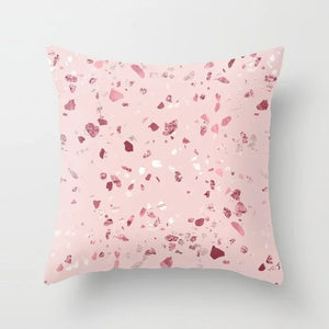 Rose Gold Geometric Pillow Cover