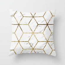 Load image into Gallery viewer, Bronzing Geometric Pillow Cover