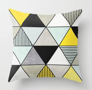 Bronzing Geometric Pillow Cover