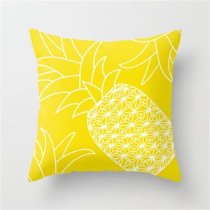 Yellow Graffiti Pillow Cover