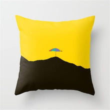 Load image into Gallery viewer, Yellow Graffiti Pillow Cover