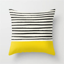 Load image into Gallery viewer, Yellow Graffiti Pillow Cover