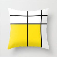 Load image into Gallery viewer, Yellow Graffiti Pillow Cover