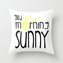 Load image into Gallery viewer, Yellow Graffiti Pillow Cover