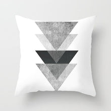 Load image into Gallery viewer, Black Geometric Pillow Cover