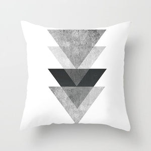 Black Geometric Pillow Cover