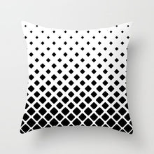 Load image into Gallery viewer, Black Geometric Pillow Cover