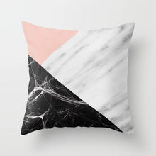 Load image into Gallery viewer, Pink/Green Marble Pillow Cover
