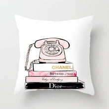 Load image into Gallery viewer, Flowers and Perfume Bottles Pillow Cover