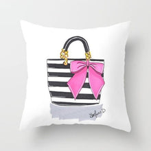 Load image into Gallery viewer, Flowers and Perfume Bottles Pillow Cover