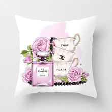 Load image into Gallery viewer, Flowers &amp; Bag Bottle Pillow Cover