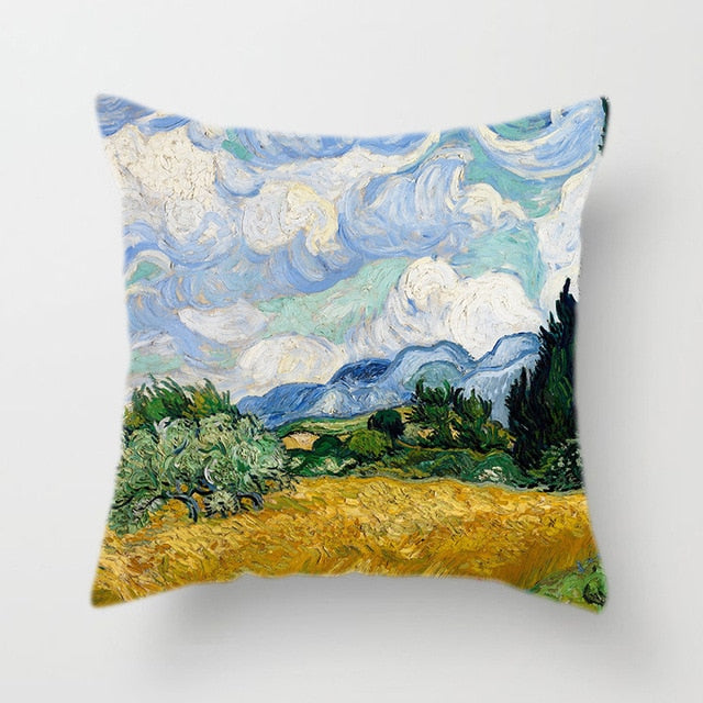 Van Gogh's Oil Painting Pillow Cover