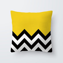 Load image into Gallery viewer, Yellow Geometric Pillow Cover