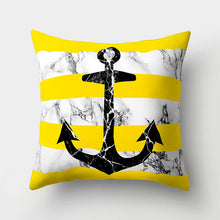 Load image into Gallery viewer, Yellow Geometric Pillow Cover
