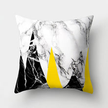 Load image into Gallery viewer, Yellow Geometric Pillow Cover