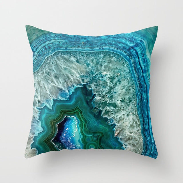 Mediterranean Navy Blue Pillow Cover