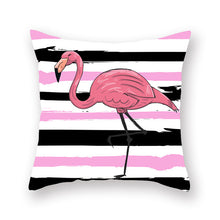 Load image into Gallery viewer, Summer Nordic Style Flamingo Pillow Cover