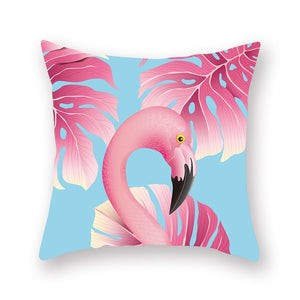 Summer Nordic Style Flamingo Pillow Cover