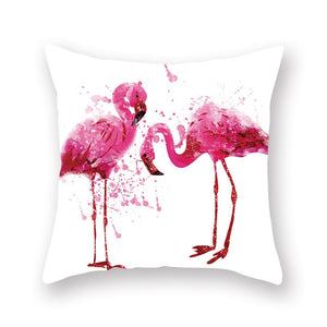 Summer Nordic Style Flamingo Pillow Cover