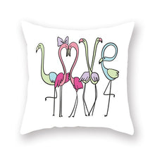 Load image into Gallery viewer, Summer Nordic Style Flamingo Pillow Cover