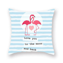 Load image into Gallery viewer, Summer Nordic Style Flamingo Pillow Cover