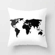 Load image into Gallery viewer, World Map Pillows Cover
