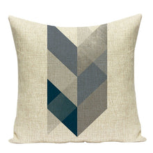 Load image into Gallery viewer, Green Pattern Geometry Pillow Cover