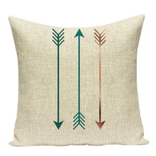 Load image into Gallery viewer, Green Pattern Geometry Pillow Cover