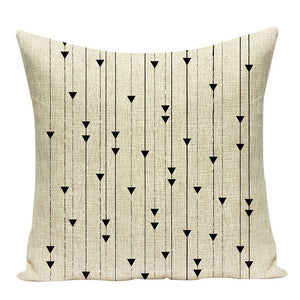 Green Pattern Geometry Pillow Cover