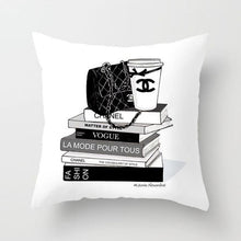 Load image into Gallery viewer, Flowers and Perfume Bottles Pillow Cover