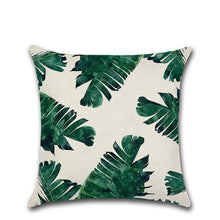 Load image into Gallery viewer, Tropical Plants Cactus Monstera Pillow Cover