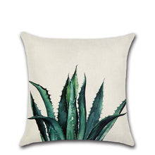 Load image into Gallery viewer, Tropical Plants Cactus Monstera Pillow Cover