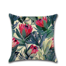 Load image into Gallery viewer, Tropical Plants Cactus Monstera Pillow Cover