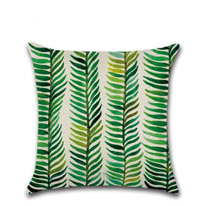 Tropical Plants Cactus Monstera Pillow Cover