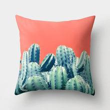 Load image into Gallery viewer, Tropical Cactus Monstera Pillow Cover