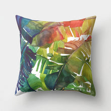 Load image into Gallery viewer, Tropical Cactus Monstera Pillow Cover