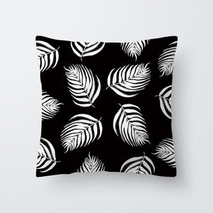 Tropical Cactus Monstera Pillow Cover