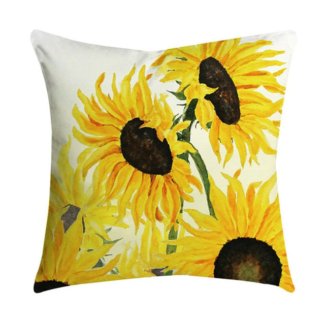 Pineapple Leaf Yellow Pillow Cover